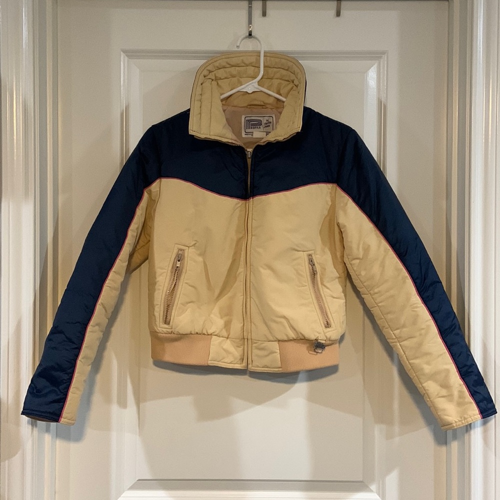 Vintage Profile by Hertha Amen cropped bomber jacket